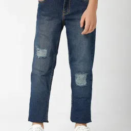 Gas Kids Blue Distressed Jeans image 1