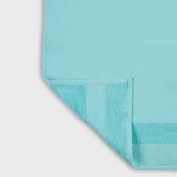 Fabindia Home Daimond Textured Aqua Cotton Large Towel image 4