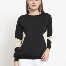 Belle Fille Black Full Sleeves Sweatshirt image 1
