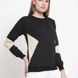 Belle Fille Black Full Sleeves Sweatshirt image 4