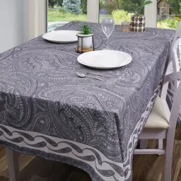 Romee Grey Polyester Printed Table Covers-image-53