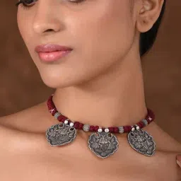 Jaypore Silver Slip on Necklace image 5