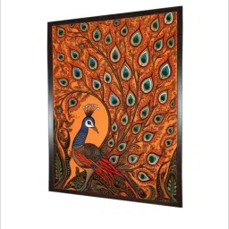 Indian Classic Art Multicolor Canvas Abstract Wall Art image 3