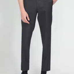 Arrow Grey Melange Regular Fit Trousers-image-56