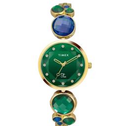 Timex Fria Women Green Round Analog Watch - TWEL17000-picture-11