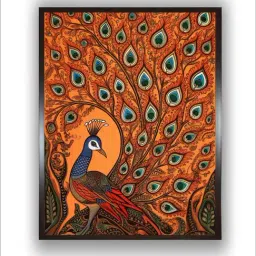 Indian Classic Art Multicolor Canvas Abstract Wall Art image 2