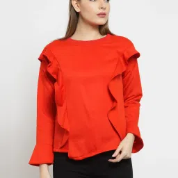 Belle Fille Red Full Sleeves Sweatshirt image 1