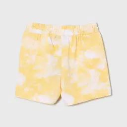 Juniors By Lifestyle Yellow Cotton Regular Fit Printed Shorts image 2