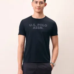 U.S. Polo Assn. Denim Co. Blue Cotton Slim Fit Printed T-Shirt-picture-20