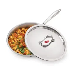 HAZEL Silver Triply Stainless Steel Induction Bottom Fry Pan With Steel Lid 2 L-image-37