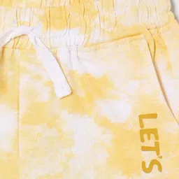 Juniors By Lifestyle Yellow Cotton Regular Fit Printed Shorts image 3