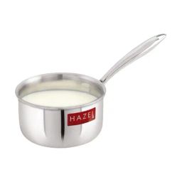 HAZEL Silver Triply Stainless Steel Induction Bottom Saucepan Milkpan 2.2 L-picture-3