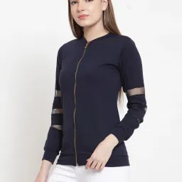 Belle Fille Navy Full Sleeves Sweatshirt image 3