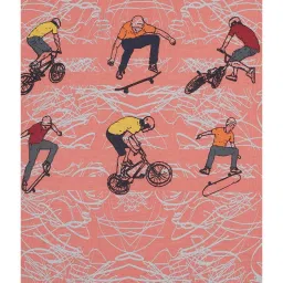 Gini & Jony Kids Pink Cotton Printed T-Shirt image 3