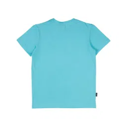 Gini & Jony Kids Blue Cotton Printed T-Shirt image 2