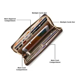 Lavie Coffee Logo Small Zip Around Wallet image 5