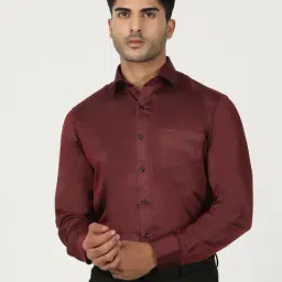 Greenfibre Maroon Slim Fit Shirt image 5