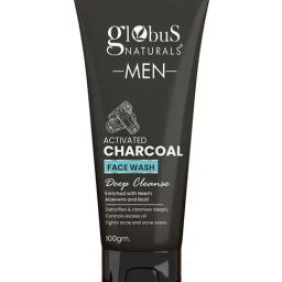 Globus Naturals Men Activated Charcoal Face Wash - 100 gm-picture-21