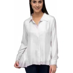 PATRORNA White Regular Fit Shirt-image-1