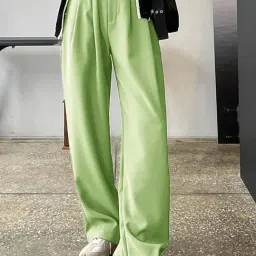 Kotty Green Regular Fit High Rise Trousers-picture-14