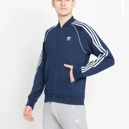 Adidas Originals Navy Slim Fit SST P Track Top image 3