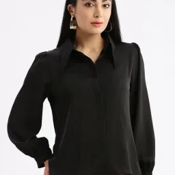 SHOWOFF Black Regular Fit Shirt-image-27