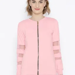 Belle Fille Pink Full Sleeves Sweatshirt image 1