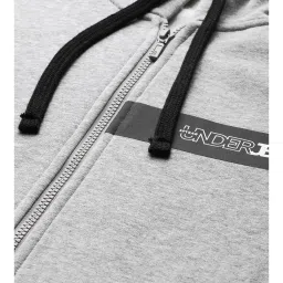 underjeans by spykar Spykar Grey Hooded Sweatshirt image 4