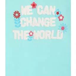 MINIKLUB Girls Turquoise Printed Top image 3