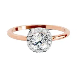 Sparkles Lab Grown Diamond 14k (585) Rose Gold Ring for Women-picture-24