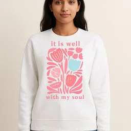 Anikmart Typography Printed Round Neck Long Sleeves Organic Cotton Pullover Sweatshirt-picture-24