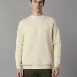Louis Philippe Beige Cotton Regular Fit Sweatshirt-image-46