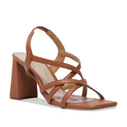 Eridani Women's Dyana Tan Back Strap Sandals-picture-12