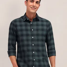 U.S. Polo Assn. Men Tailored Fit Tartan Checks Opaque Checked Casual Shirt-picture-44