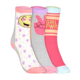 skechers 3 Pack of GIRLS NON TERRY CREW- FLA-picture-29