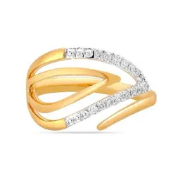 Mia By Tanishq Nature's Finest 14k Yellow Gold Captivating Diamond Ring-picture-14