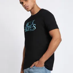 Lee Black Slim Fit Graphic Print Crew T-Shirt image 3