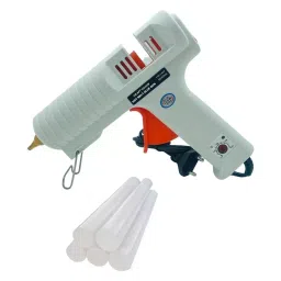 CRAFTYGUN 150 W Glue Gun with 5 Sticks Standard Temperature White 11 mm Stick Dia., CRAFTYGUN (WHITE) (150 WATT) 5 STICKS-picture-15