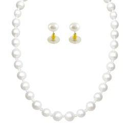 Sri Jagdamba Pearls Knotted Golden & Silver Alloy Necklace Set-picture-17