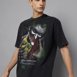 Free Authority Joker Printed Oversized Tshirt image 3