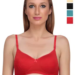 Liigne Pack of 5 Full Coverage Lightly Padded Everyday Bras With All Day Comfort-image-56