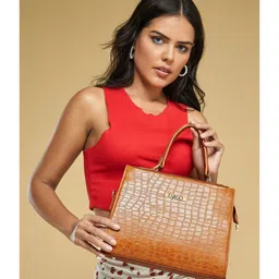 Fargo Women Tan Hand-held Bag 5 L-image-50