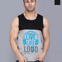 SLOWLORIS Men 2 Applique Slim Fit T-shirt image 1