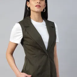 Sands of India Pure Cotton Notched Lapel Neck Waistcoat image 5