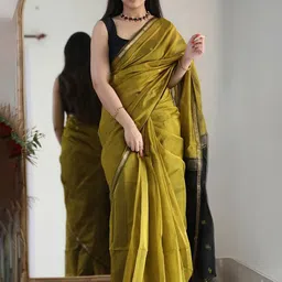 AMRUTKALA SAREES Ethnic Motifs Zari Banarasi Saree-picture-0