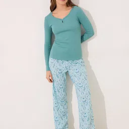 women'secret Women Floral Printed Night suit-picture-31