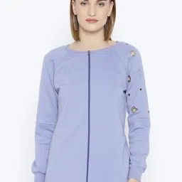 Belle Fille Blue Full Sleeves Sweatshirt image 1