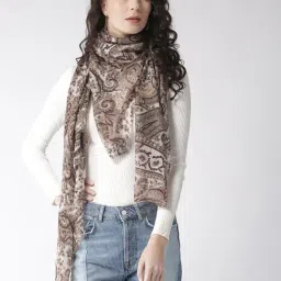 Style Quotient Beige Printed Stole-picture-21