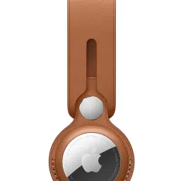 Apple Airtag Leather Loop - Saddle Brown image 1