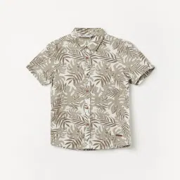 Fame Forever by Lifestyle Kids Beige Printed Regular Fit Shirt image 1